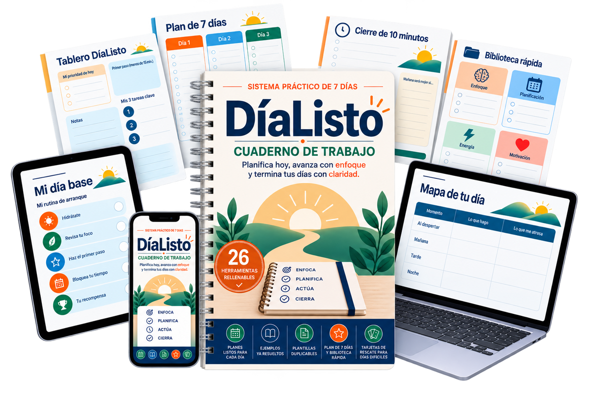 DíaListo: Sistema de Productividad + Bono Extra